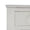 Bow 3 Drawer Chest in Architectural White-Blue Hand Home