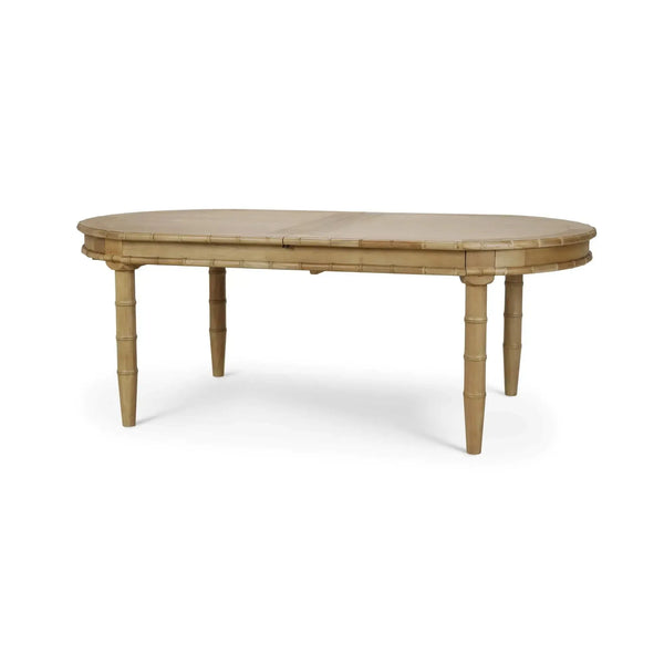 Grosvenor Butterfly Oval Extension Dining Table 80- 102" In Fruitwood-Blue Hand Home