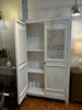 Tall Half Lattice Cab - Wht Dis-Blue Hand Home