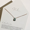 VIBE NECKLACE | LABRADORITE RAINDROP-Blue Hand Home