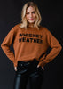 Brown Whiskey Weather Sweater-Blue Hand Home