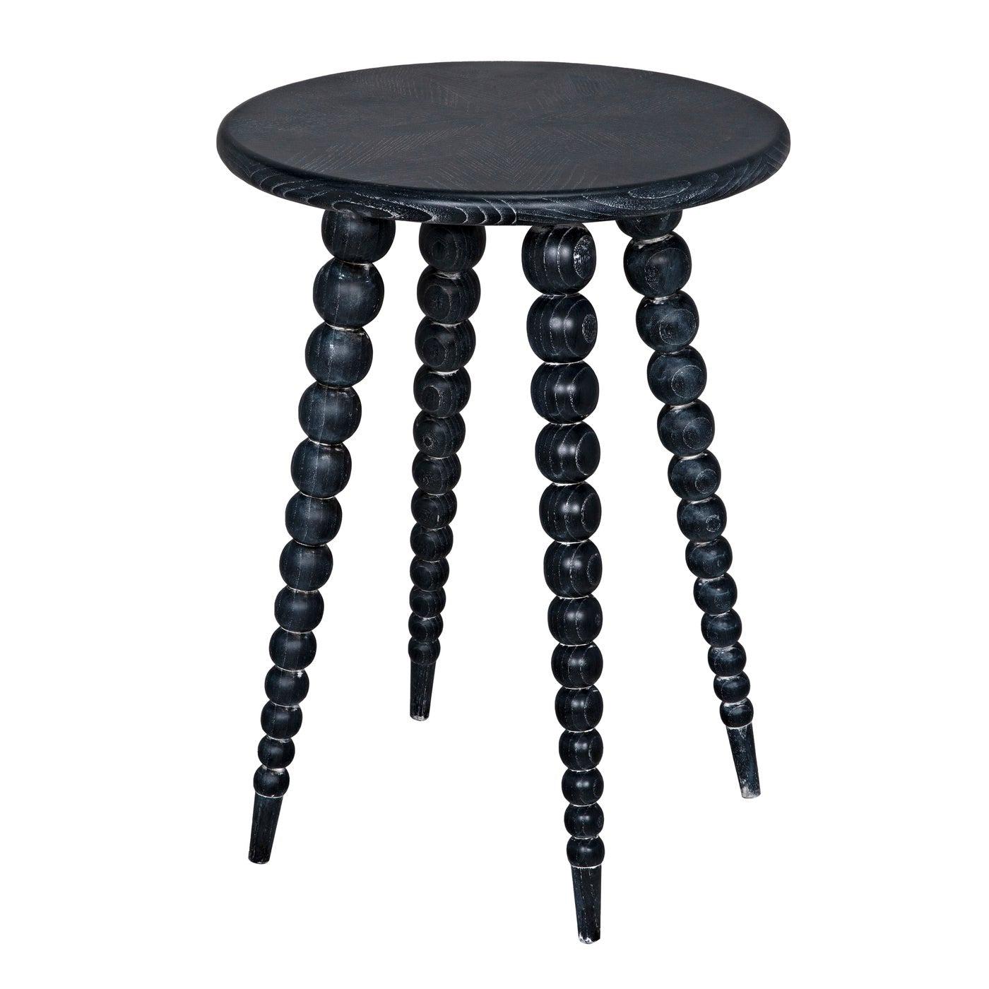 Rebecca Side Table-Noir Furniture-Blue Hand Home