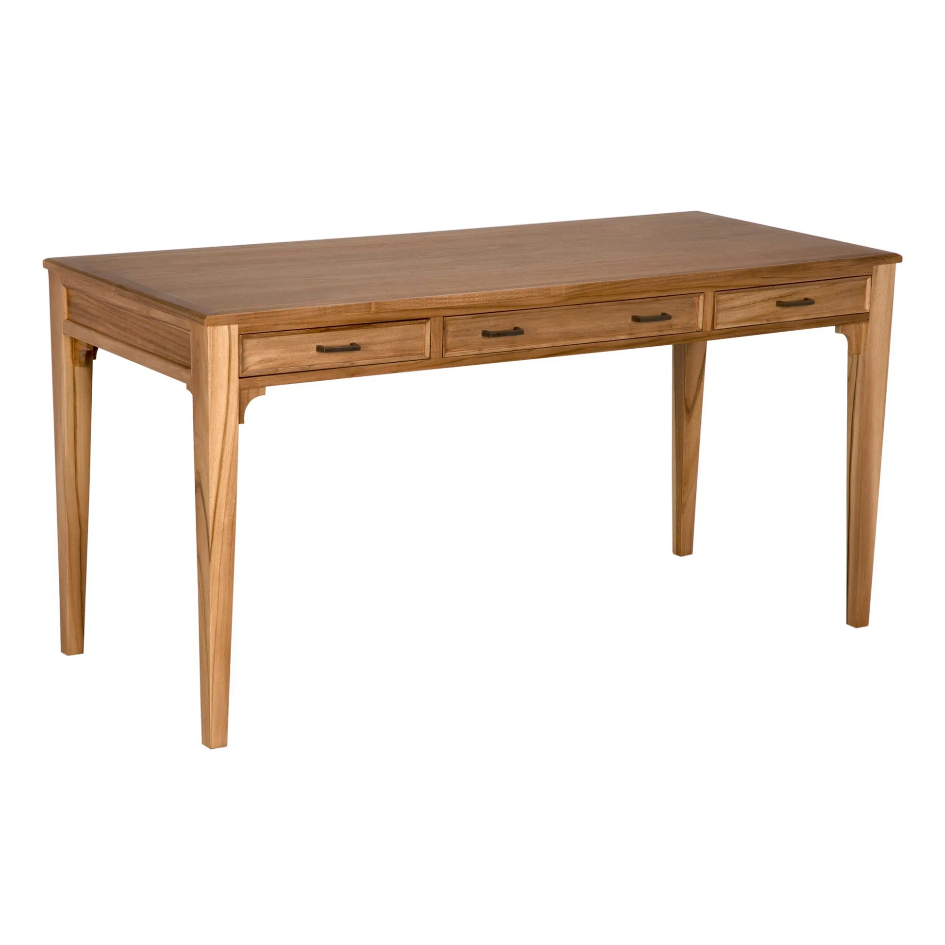 Ambrose Desk, Bleached Teak-Blue Hand Home