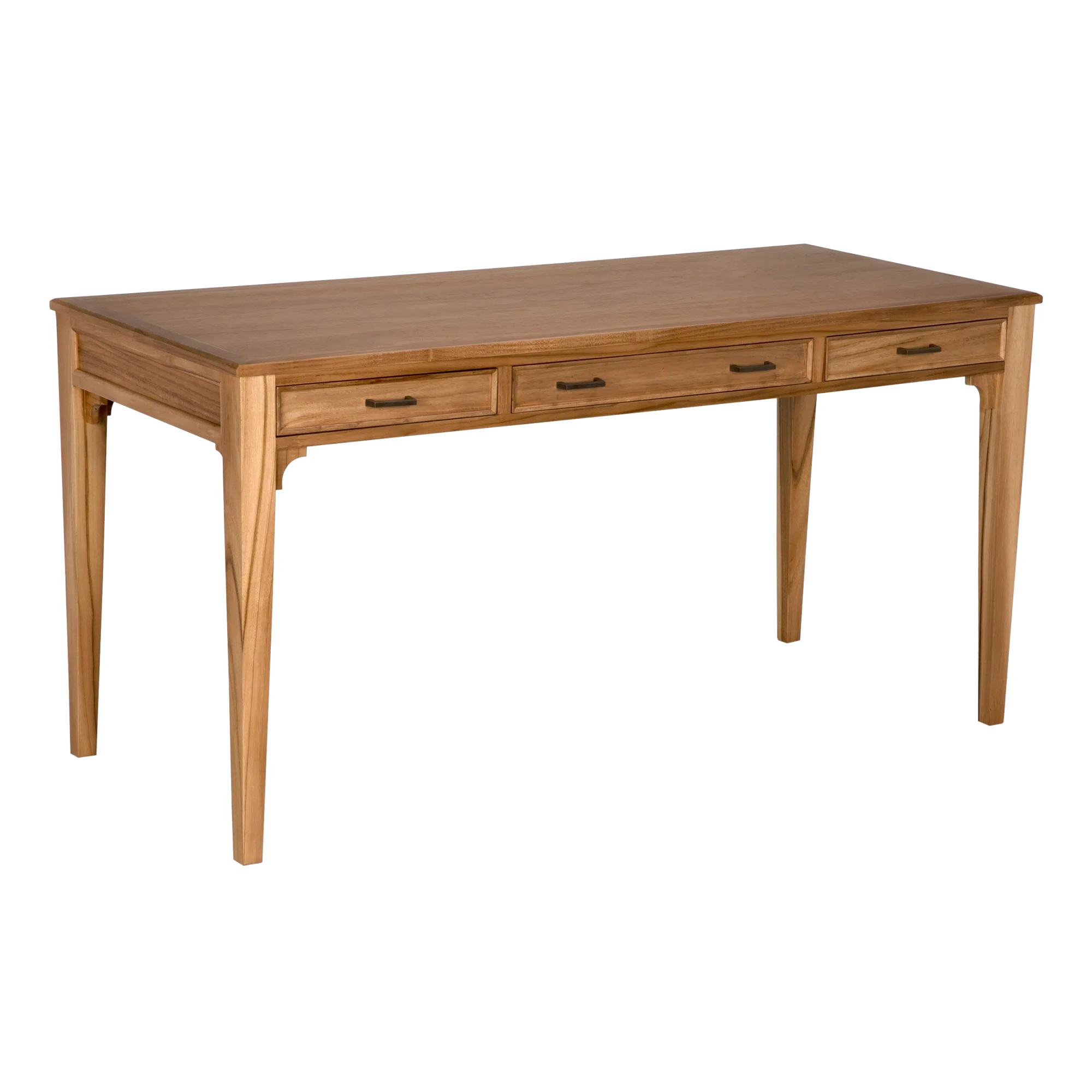 Ambrose Desk, Bleached Teak-Blue Hand Home