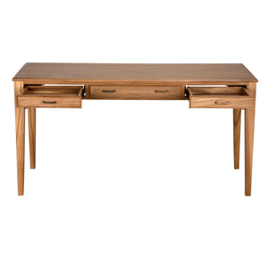 Ambrose Desk, Bleached Teak-Blue Hand Home