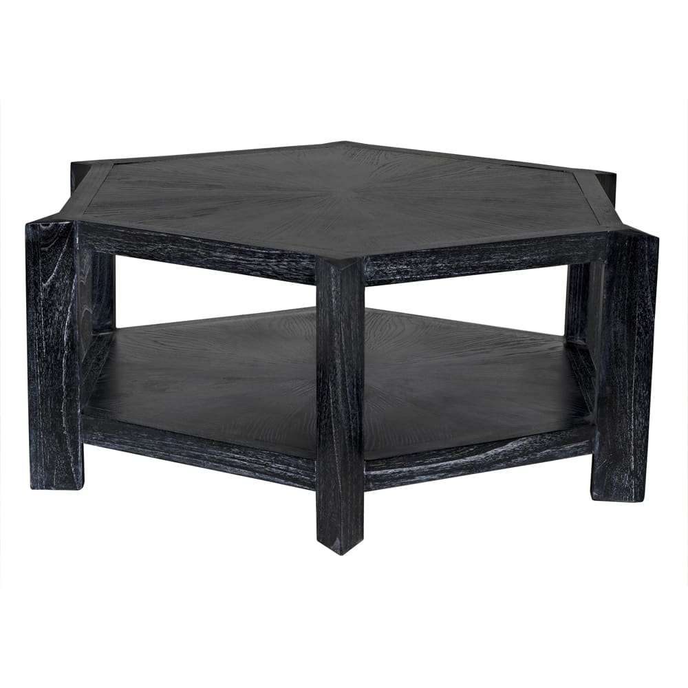 Yuhuda Coffee Table, Cinder Black by Noir-Blue Hand Home