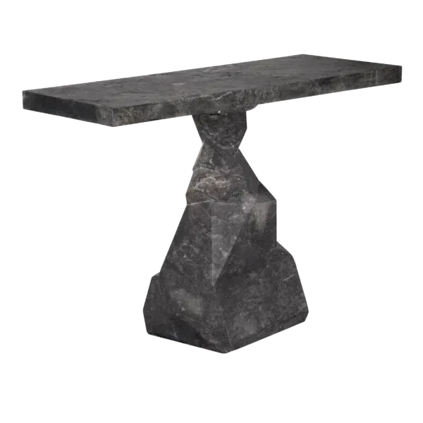 Tilden Console, Black Marble by Noir-Blue Hand Home