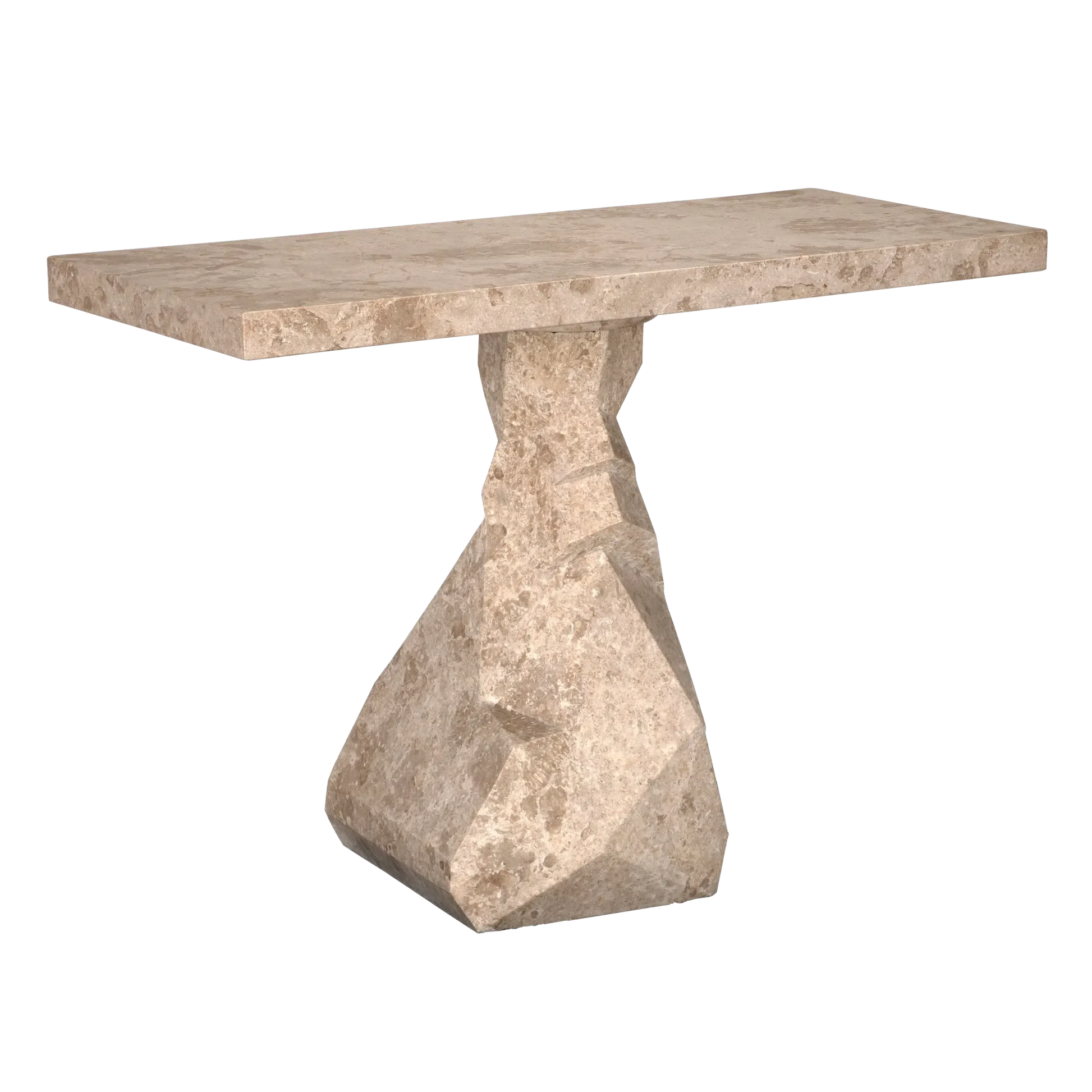 Tilden Console, White Marble by Noir-Blue Hand Home