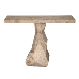 Tilden Console, White Marble by Noir-Blue Hand Home