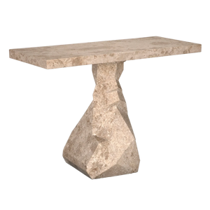 Tilden Console, White Marble by Noir-Blue Hand Home