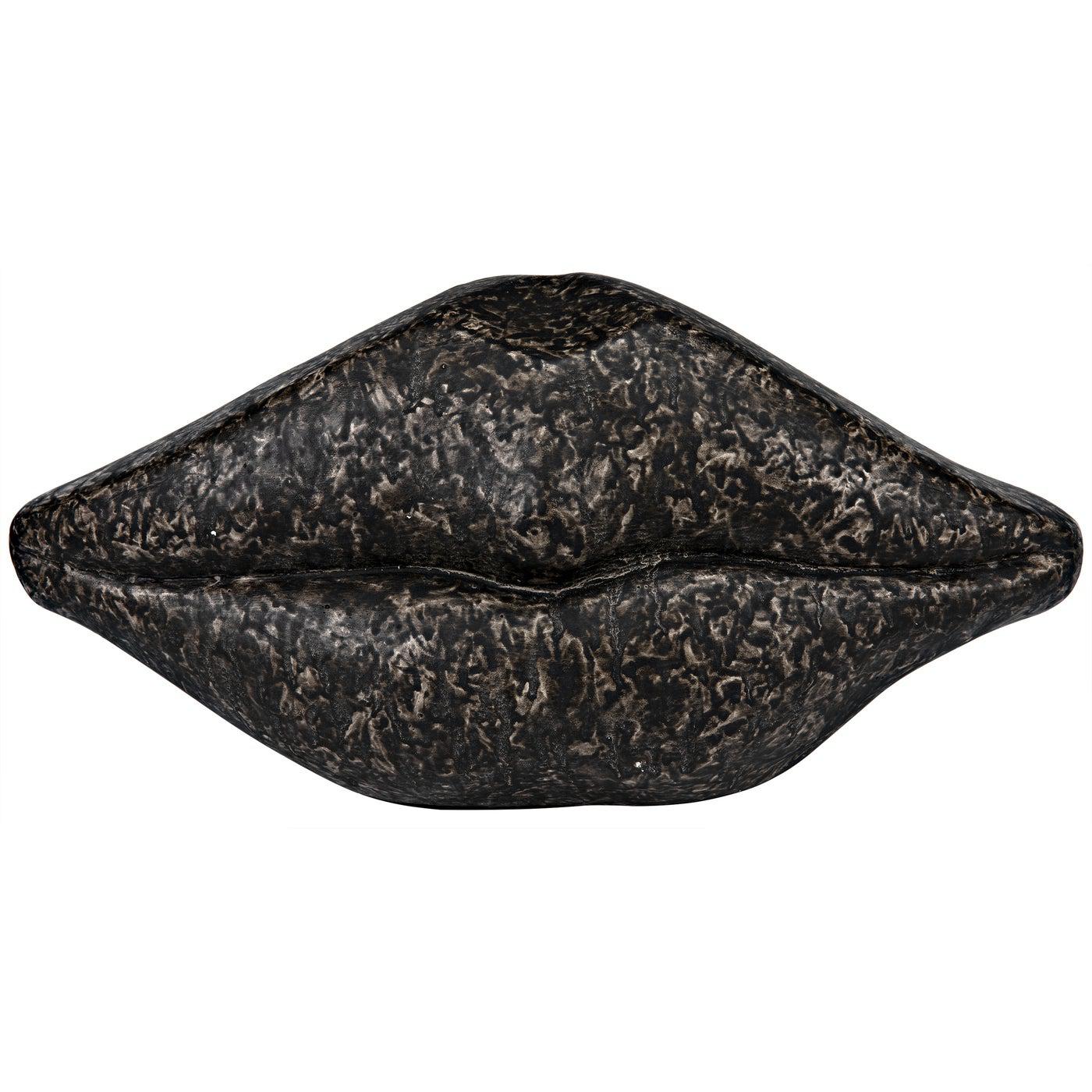 Lips, Black Fiber Cement-Noir Furniture-Blue Hand Home