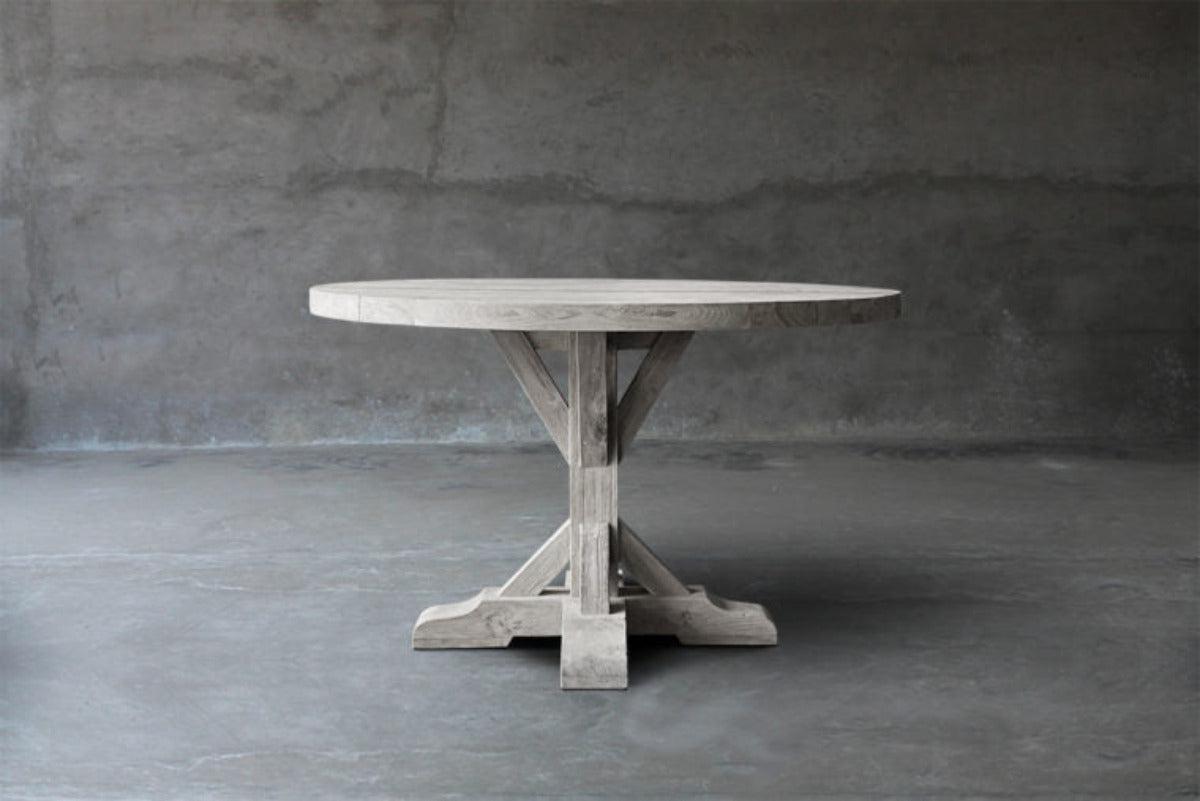 Reclaimed Teak Table R Base-Blue Hand Home