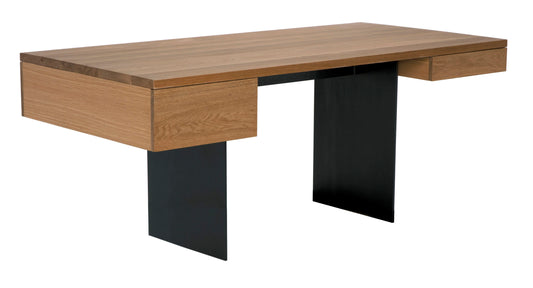 Dale Desk, Oak Top - 72x35x30-Blue Hand Home