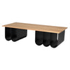 Laurel Coffee Table, Steel Oak Top-Blue Hand Home