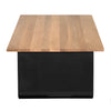 Laurel Coffee Table, Steel Oak Top-Blue Hand Home