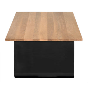 Laurel Coffee Table, Steel Oak Top-Blue Hand Home