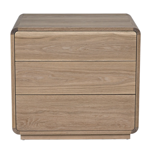 Redford Nightstand, Oak & Oak Plywood - 30x18x28-Blue Hand Home