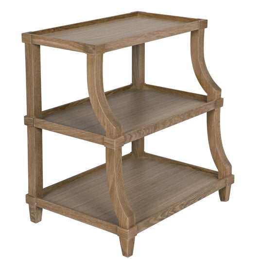 Carlsbad Side Table, Oak & Oak Plywood - 30x22x32-Blue Hand Home