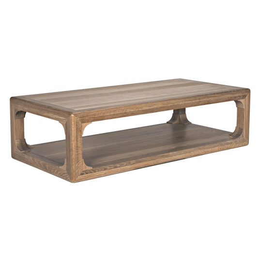 Jean Coffee Table, Oak - 66x32x18-Blue Hand Home