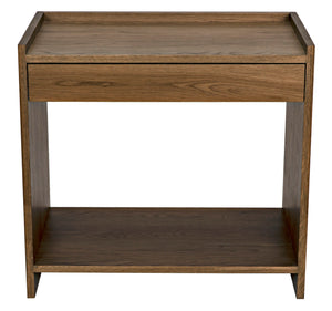 Hughes Nightstand, Oak - 30x18x28-Blue Hand Home