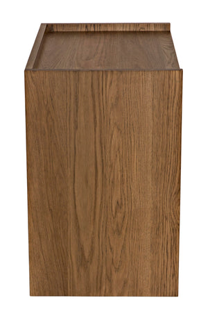 Hughes Nightstand, Oak - 30x18x28-Blue Hand Home