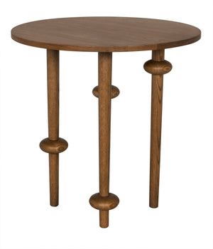 SueEllen Side Table, Oak - 28x28x28-Blue Hand Home