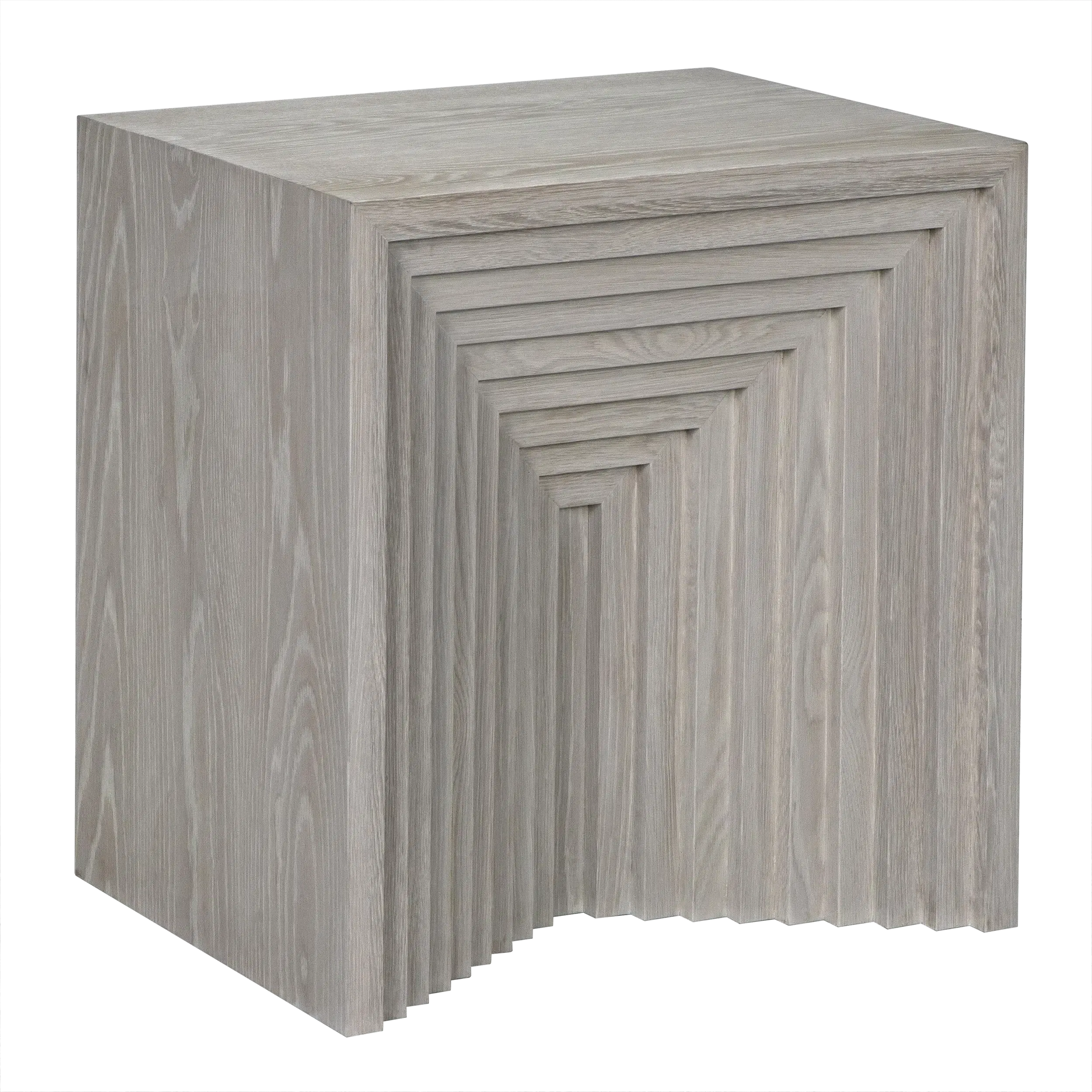 Pandora Side Table, White Oak - 29x18x29-Blue Hand Home