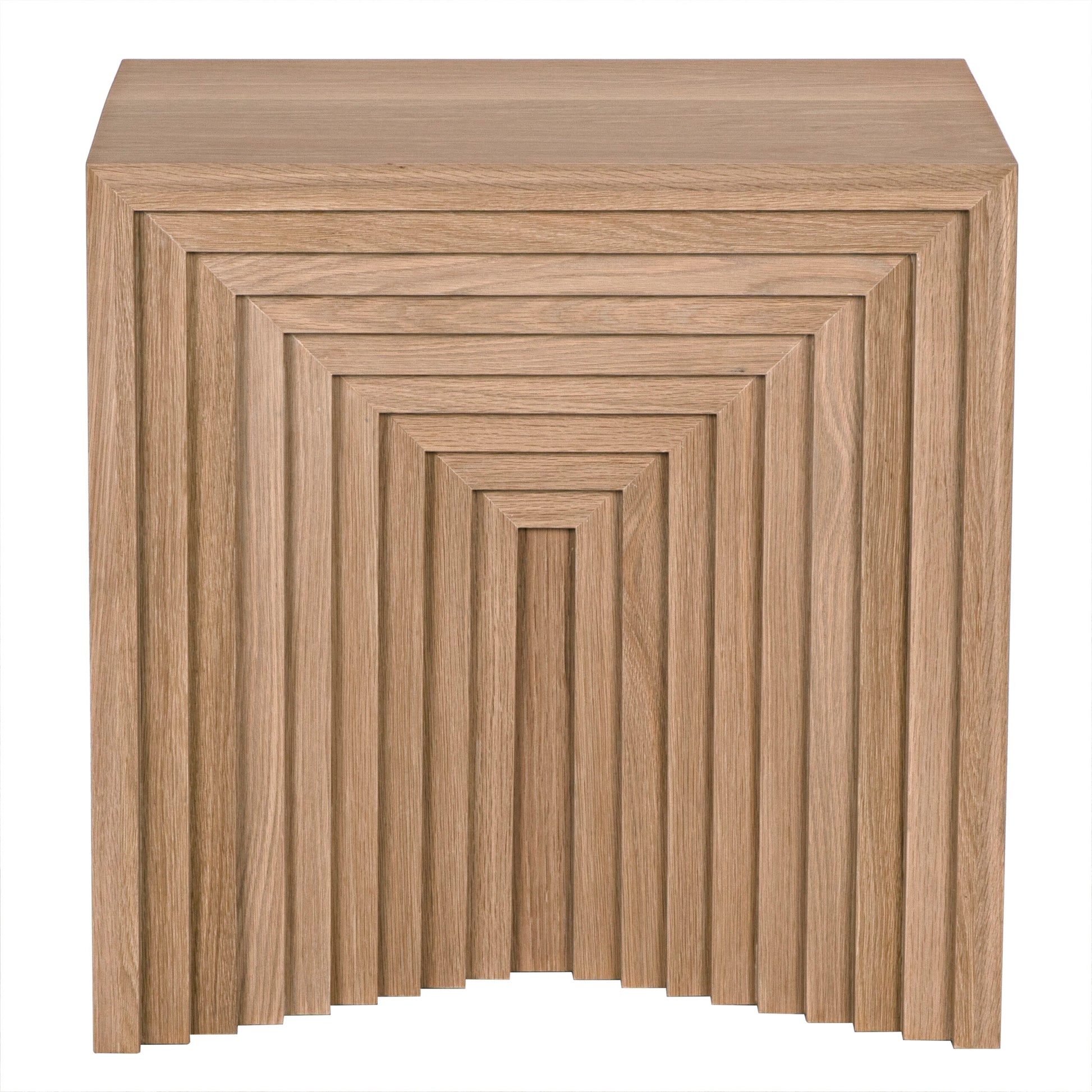 Pandora Side Table, White Oak - 29x18x29-Blue Hand Home