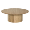 Big Sur Coffee Table, White Oak - 48x48x18-Blue Hand Home