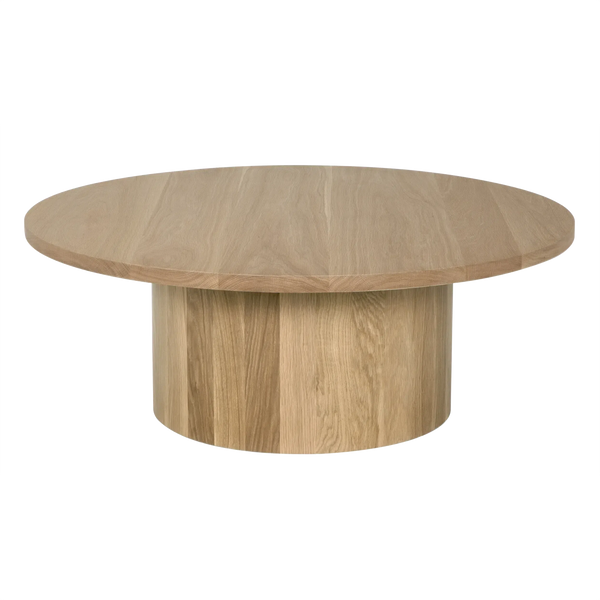 Big Sur Coffee Table, White Oak - 48x48x18-Blue Hand Home