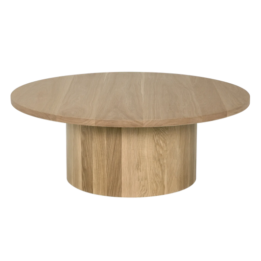 Big Sur Coffee Table, White Oak - 48x48x18-Blue Hand Home