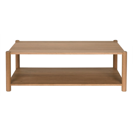 Logan Coffee Table, White Oak - 54x32x18-Blue Hand Home