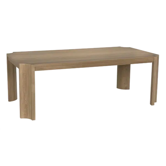 Aspen Dining Table, Oak-Blue Hand Home