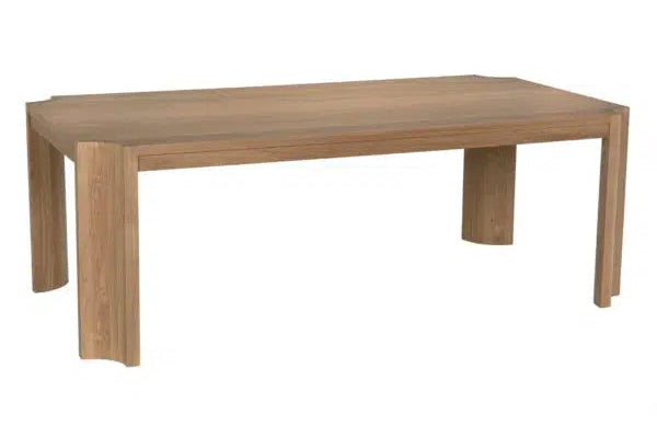 Aspen Dining Table, Oak-Blue Hand Home