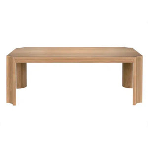 Aspen Dining Table, Oak-Blue Hand Home