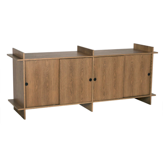 Hazel Sideboard, Oak Veneer-Blue Hand Home