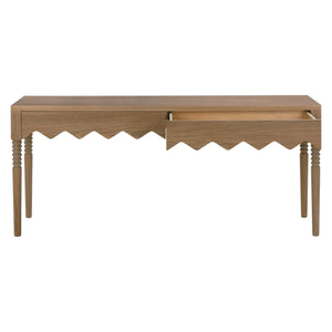 Lulu Console, Oak-Blue Hand Home