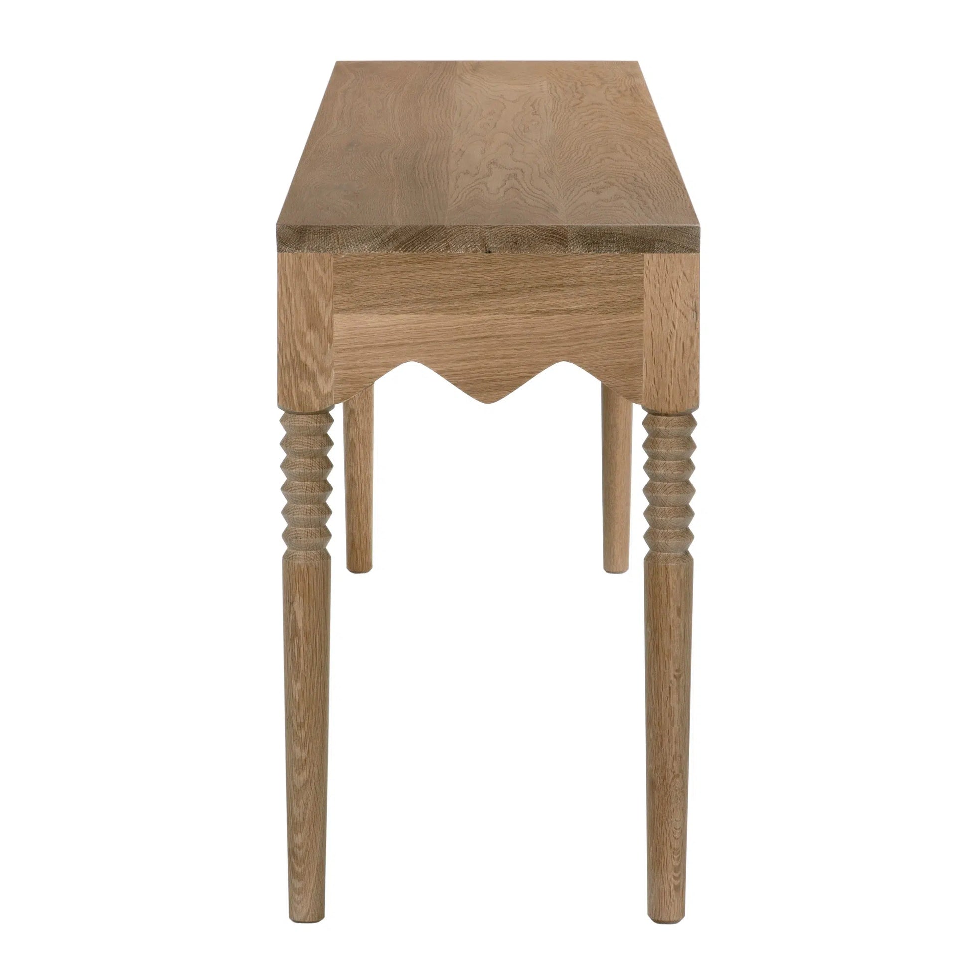 Lulu Console, Oak-Blue Hand Home