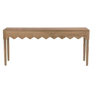 Lulu Console, Oak-Blue Hand Home