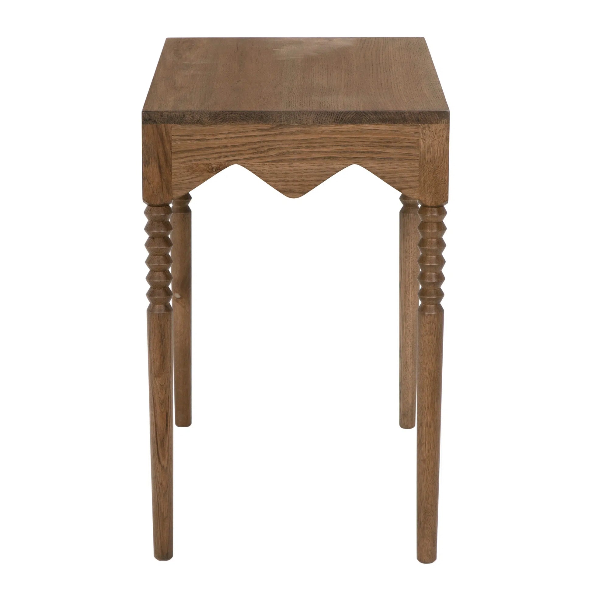 Lulu Side Table, Oak-Blue Hand Home