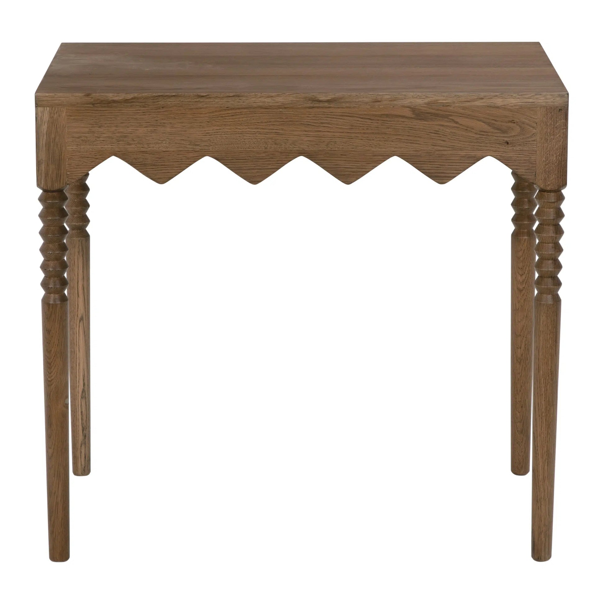 Lulu Side Table, Oak-Blue Hand Home