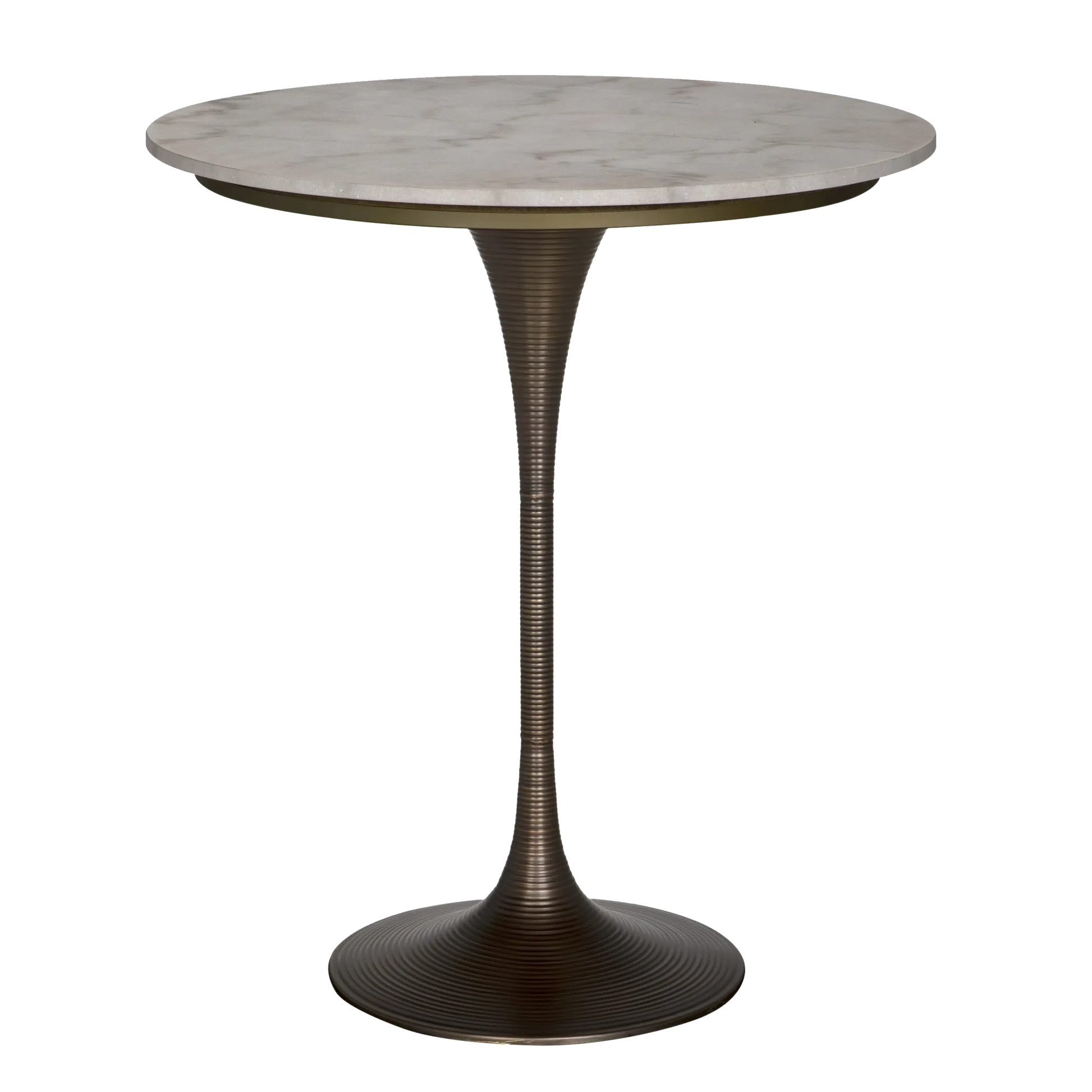 Joni Bar Table, Aged Brass by Noir-Blue Hand Home