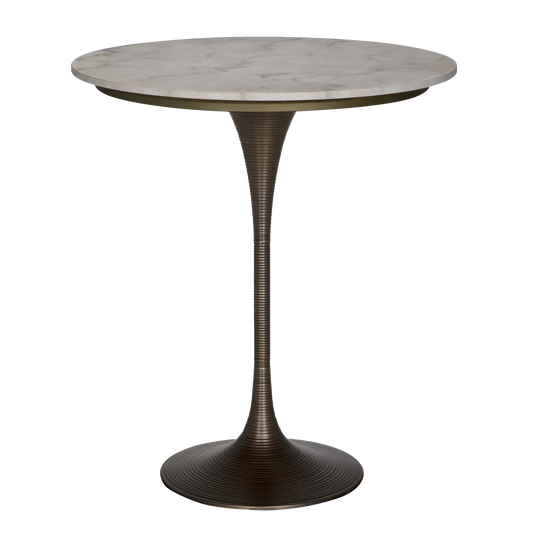 Joni Bar Table, Aged Brass by Noir-Blue Hand Home