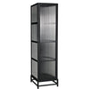 Chandler Tall Cabinet, Black Steel-Noir Furniture-Blue Hand Home