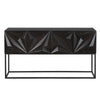 Zurich Console, Ebony Walnut with Steel by Noir-Blue Hand Home