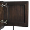 Zurich Console, Ebony Walnut with Steel by Noir-Blue Hand Home