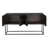 Zurich Console, Ebony Walnut with Steel by Noir-Blue Hand Home