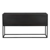 Zurich Console, Ebony Walnut with Steel by Noir-Blue Hand Home