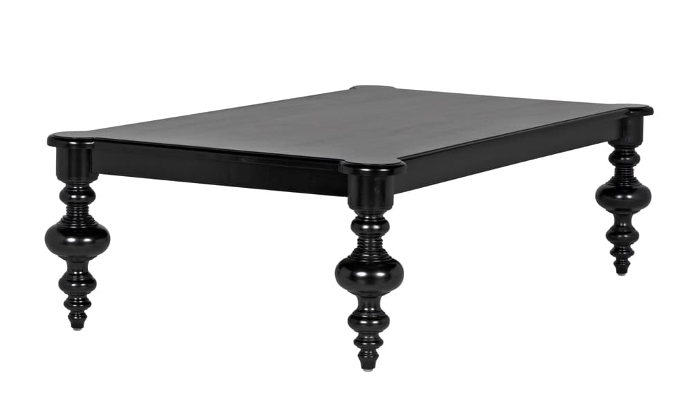 Graff Coffee Table, Hand Rubbed Black by Noir-Blue Hand Home