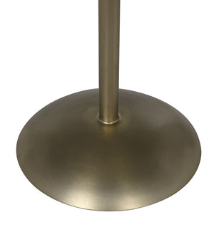 Felix Side Table, Metal with Brass Finish by Noir-Blue Hand Home